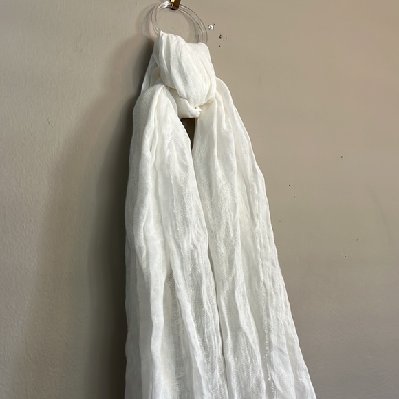 SASSO + SMYTH 100% LINEN SCARF. - Picture 4 of 8